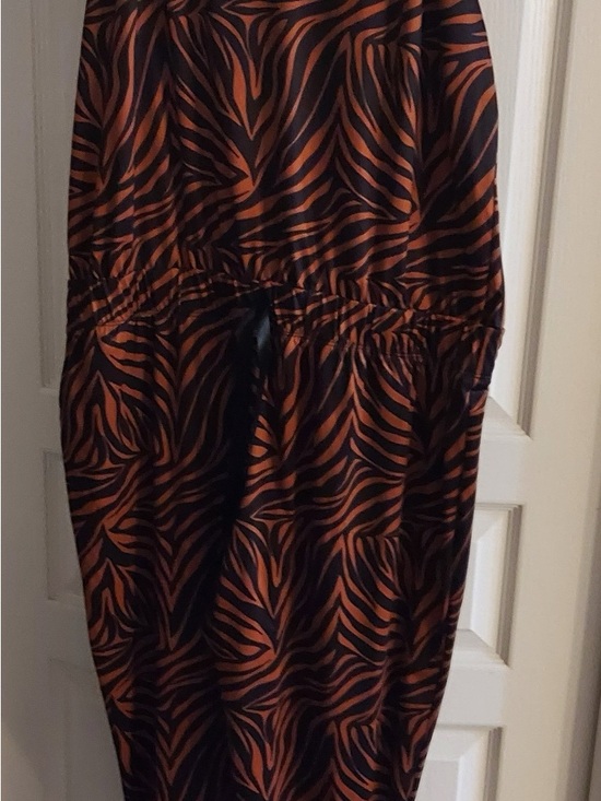 Other - Orange and Black Zebra Print Dress